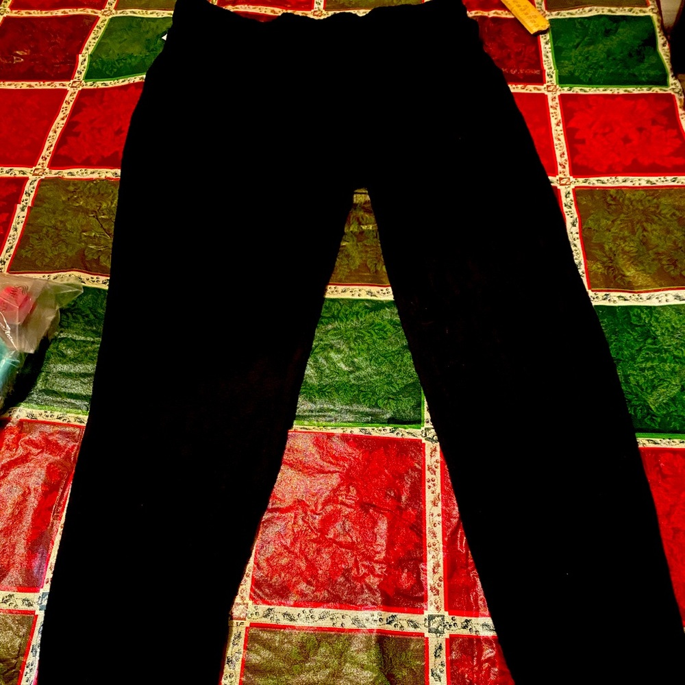 Gibson black drawstring joggers NWT